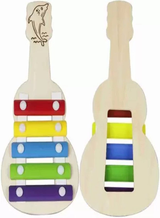 Shopfleet Xylophone Guitar Wooden (5 Nodes) | Kids First Musical Sound Instrument Toy - Image 2